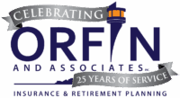 orfin 25 years logo full color